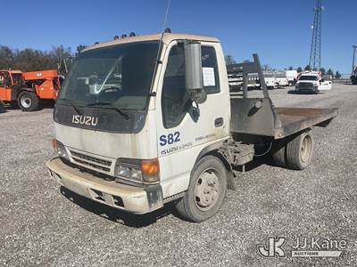 2002 Isuzu NQR Flatbed Truck