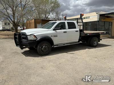 2017 RAM 5500 4x4 Crew-Cab Flatbed Truck