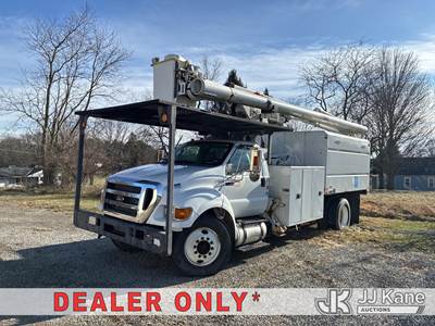Altec LR7-60E70, 75 ft, Over-Center Elevator Bucket Truck