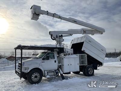Altec LR7-60E70, 75 ft, Over-Center Elevator Bucket Truck