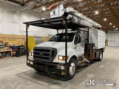 Lift-All LSS-60/70-1S, 75 ft, Over-Center Elevator Bucket Truck