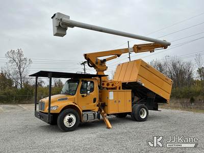 Altec LR760-E70, 75 ft, Over-Center Elevator Bucket Truck