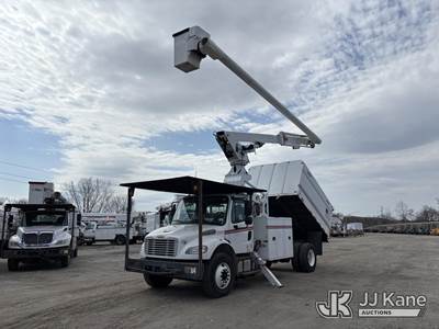 Altec LR760-E70, 75 ft, Over-Center Elevator Bucket Truck