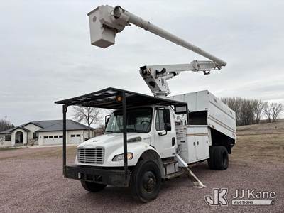 Altec LRV60-E70, 75 ft, Over-Center Elevator Bucket Truck