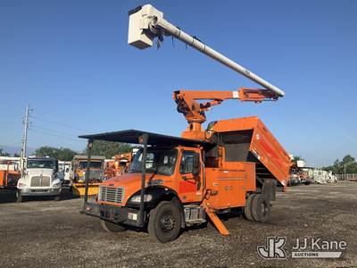 Altec LR760-E70, 75 ft, Over-Center Elevator Bucket Truck