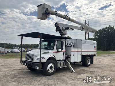 Altec LR760-E70, 75 ft, Over-Center Elevator Bucket Truck