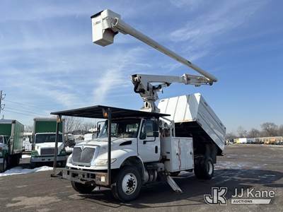Altec LR7-60E70, 75 ft, Over-Center Elevator Bucket Truck