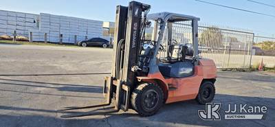 2009 Toyota 7FGCU35 Solid Tired Forklift