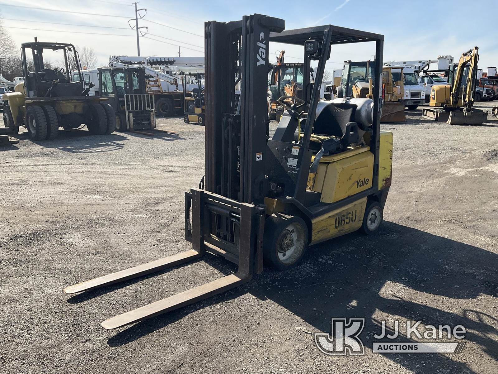 Yale GLC065TGN Solid Tired Forklift For Sale, 12,138 Hours Plymouth