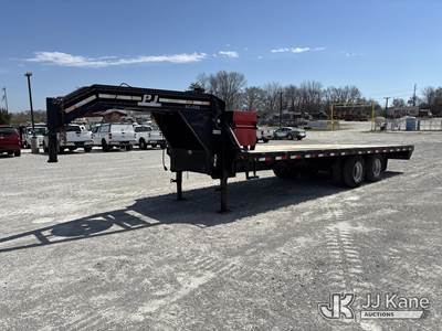 2011 PJ Trailers FD242 T/A Goose Neck Equipment Trailer