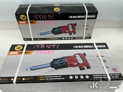 (2) 1 in. Electric Air Impact Wrenches (New