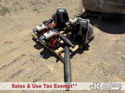 (1) Hedge trimmer (1) Stihl Power broom (3) 1988 Honda Portable Generators: EG-650A (S/N's 2017162