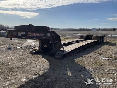 2012 Interstate Tri-Axle Detachable Drop-Deck Equipment Trailer