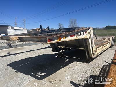 1976 Load King 252 DFP 25 Ton T/A Folding Gooseneck Low Boy Trailer