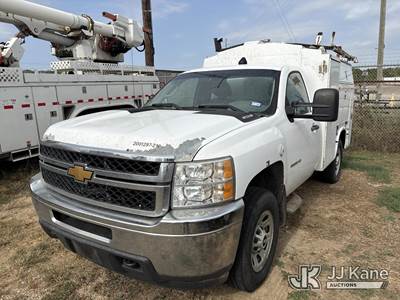 2012 Chevrolet Silverado 3500HD Work Truck Long Box Enclosed Service Truck