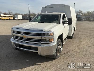 2016 Chevrolet Silverado 3500HD 4x4 Enclosed Service Truck