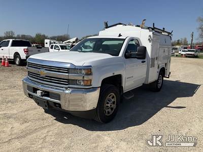 2015 Chevrolet Silverado 3500HD Work Truck Long Box 2WD Enclosed Service Truck