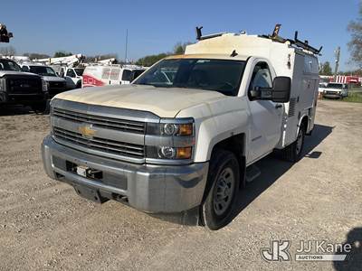 2015 Chevrolet Silverado 3500HD Work Truck Long Box Enclosed High-Top Service Truck