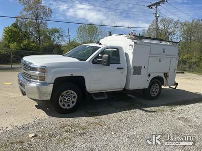 2015 Chevrolet Silverado 3500HD Work Truck Long Box 2WD Enclosed Service Truck