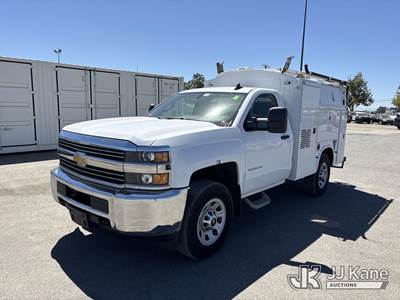 2017 Chevrolet Silverado 3500HD Work Truck Long Box Enclosed Service Truck