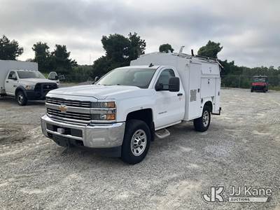 2015 Chevrolet Silverado 3500HD Work Truck Long Box Enclosed Service Truck