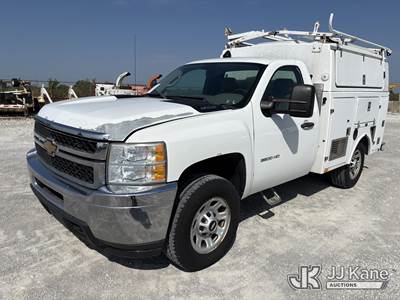 2012 Chevrolet Silverado 3500HD Work Truck Long Box Enclosed Service Truck
