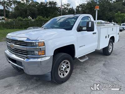 2016 Chevrolet Silverado 3500HD Work Truck Long Box Enclosed Service Truck