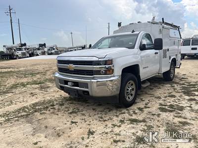 2015 Chevrolet Silverado 3500HD Work Truck Long Box Enclosed Service Truck