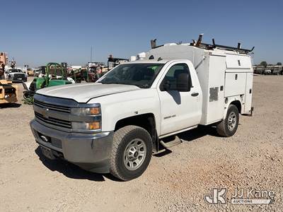 2015 Chevrolet Silverado 3500HD Work Truck Long Box Enclosed Service Truck