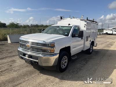 2015 Chevrolet Silverado 3500HD Work Truck Long Box Enclosed Service Truck