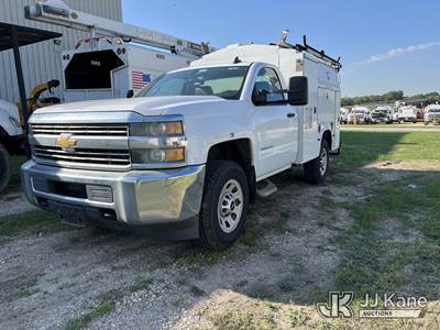 2015 Chevrolet Silverado 3500HD Work Truck Long Box Enclosed Service Truck