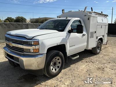 2017 Chevrolet Silverado 3500HD Work Truck Long Box Enclosed Service Truck