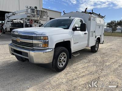2015 Chevrolet Silverado 3500HD Work Truck Long Box Enclosed Service Truck