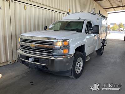 2016 Chevrolet Silverado 3500HD Work Truck Long Box Enclosed Service Truck