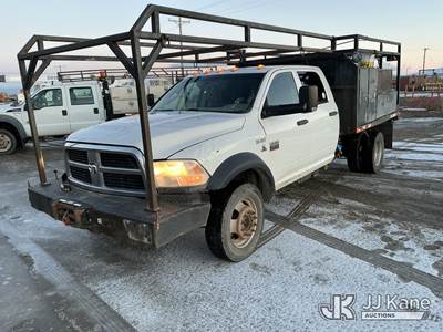 2012 Dodge Ram 5500 4x4 Crew-Cab Flatbed/Service Truck