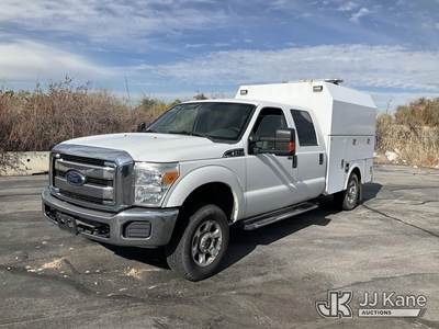 2014 Ford F250 4x4 Crew-Cab Enclosed Service Truck