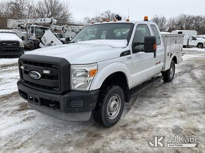 2011 Ford F350 4x4 Extended-Cab Enclosed Service Truck