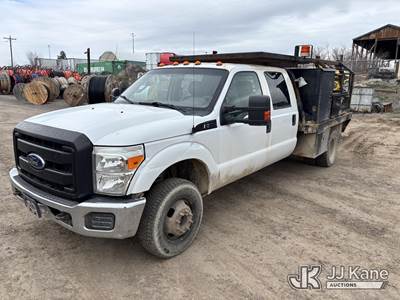 2011 Ford F350 4x4 Crew-Cab Flatbed/Service Truck