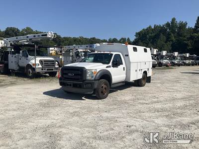 2016 Ford F450 4x4 Enclosed High-Top Service Truck