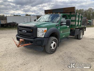 2015 Ford F-550 Regular Cab DRW 2WD Dump Flatbed Truck