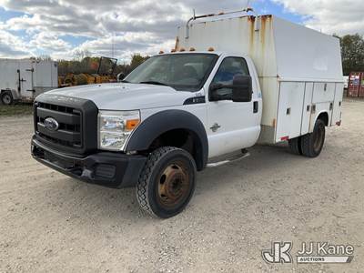 2014 Ford F-550 Regular Cab DRW 2WD Enclosed High-Top Service Truck