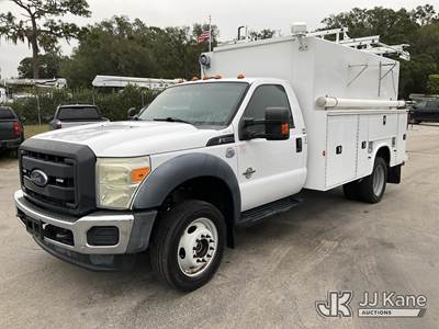 2015 Ford F550 4x4 Enclosed High-Top Service Truck