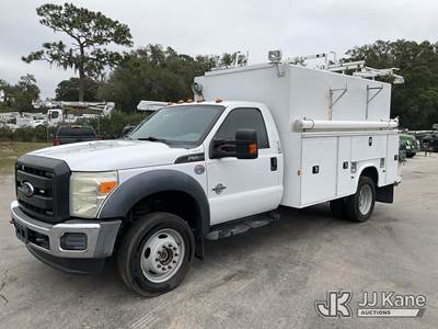 2015 Ford F550 4x4 Enclosed High-Top Service Truck
