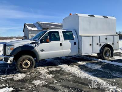 2011 Ford F-550 Crew Cab DRW 4WD High Top Enclosed Service Truck