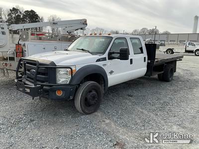 2015 Ford F550 4X4 Crew-Cab Flatbed/Service Truck