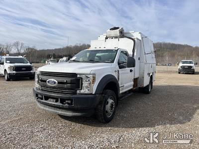 2019 Ford F550 4x4 Air Compressor/Enclosed Utility Truck