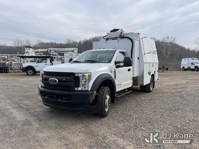 2019 Ford F550 4x4 Air Compressor/Enclosed Utility Truck