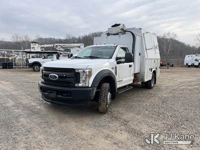 2019 Ford F550 4x4 Air Compressor/Enclosed Utility Truck