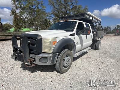 2012 Ford F550 4x4 Crew-Cab Flatbed/Service Truck