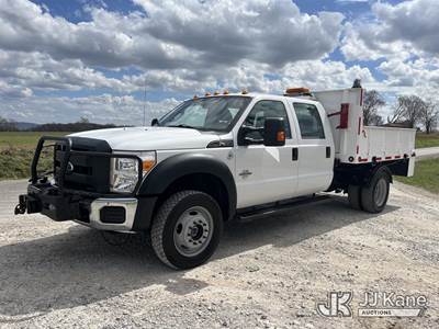 2012 Ford F550 4x4 Crew-Cab Flatbed/Service Truck